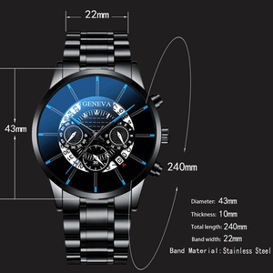 <span class=keywords><strong>Montre</strong></span> <span class=keywords><strong>à</strong></span> quartz pour <span class=keywords><strong>homme</strong></span>, bracelet en alliage, style décontracté chic, calendrier, design ajouré, non-mécanique, pour le commerce transfrontalier - Product Image 2