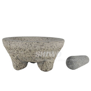 Pesado y duradero, <span class=keywords><strong>Molcajete</strong></span> de Piedra Natural Volcanica, mortero de <span class=keywords><strong>Molcajete</strong></span> de granito profesional y molinillo de piedra de mortero - Product Image 3