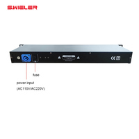 Stage Lighting 8-Channel Dmx Splitter DMX 512Signal Amplifier Metal Shell Audio Transformer 110/220V Power Mixer Dmx Distributor