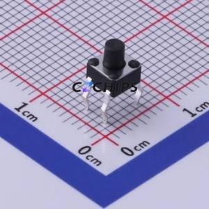 TS-1009-AR05516 Tactile Switch Through hole-4P,4.5x4.5mm Switch Single Pole Single Throw Round Button 1.6N Through Hole - Product Image 1