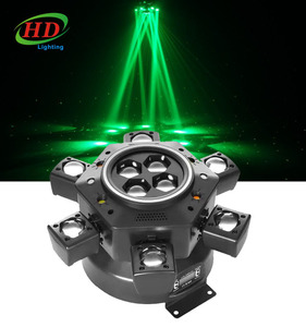 Mới sáu Đầu KTV ánh sáng laser RGBW kích hoạt bằng giọng nói từ xa 7-màu sắc xoay bầu không khí Đảng Đua Ngựa chạy UV sàn nhảy - Product Image 1