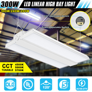 Armazém EUA 100W 150W 200W 240W 300W 400W Oficina Comercial Ginásio <span class=keywords><strong>LED</strong></span> Linear High Bay Painel Iluminação - Product Image 2