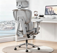 Chaise de bureau ergonomique en PP, inclinable et réglable en hauteur, pour un confort prolongé, idéale pour la maison, l'ordinateur, l'étude et les jeux électroniques