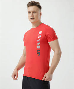 Ijszijde Nylon Zijdeachtig Elastische Fitnesskleding Met Sport Basketbaltraining Heren Tops Met Korte Mouwen - Product Image 2