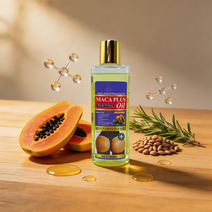 MACA Plus Oil 4x น้ำมันบำรุงสะโพกและกระชับผิวผสมมะละกอและโจโจ้บา ช่วยให้ผิวเรียบเนียนและสวยงาม ลดเลือนจุดด่างดำบริเวณสะโพก เหมาะสำหรับทุกสภาพผิว - Product Image 5