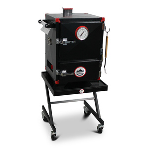 Fumoir vertical au charbon facile à utiliser avec thermostat, four à fumage au bois convivial pour les débutants en barbecue - Product Image 1