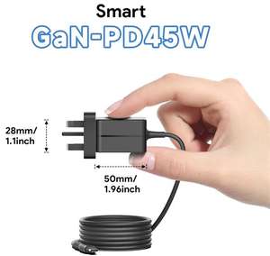 Adaptateur secteur USB C GaN 45W de taille super mini, PD3.0, <span class=keywords><strong>chargeur</strong></span> USB C, alimentation pour mini PC, <span class=keywords><strong>scanner</strong></span> de vulnérabilités réseau - Product Image 3