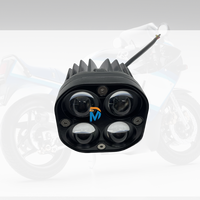 Usine directe motos antibrouillard vente 3 "camion LED deux couleurs 12v-24v lumière de travail Led 45w avec stroboscope
