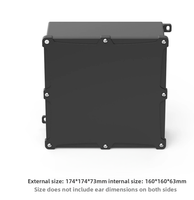 Boîtier de jonction électrique étanche IP68 en plastique ABS PC ignifuge, boîtier étanche à la pluie pour utilisation extérieure et souterraine