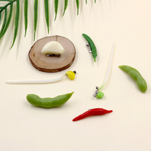 売れ筋学生クリエイティブバースデーギフトバッグアクセサリー楽しい風変わりなPVCシミュレーション食品野菜ブローチに私の娘 - Product Image 3