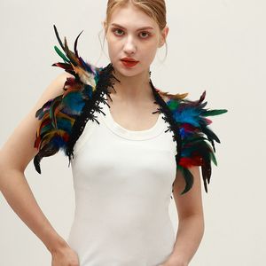 Pabrik Tiongkok syal bulu desain modis syal wanita dewasa Halloween kostum bola aksesoris Cosplay Set kostum - Product Image 1