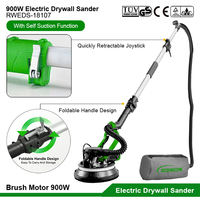 Outils électriques industriels 900W ponceuse électrique à mastic pour cloisons sèches lumière LED poussière vide surface murale girafe ponceuse