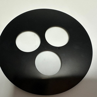 Panel Penutup Kaca Temper Berkualitas Tinggi, Berbentuk Bulat Bertingkat, Dicetak Sablon Sutra Hitam, Ukuran 4mm 5mm 6mm, OEM