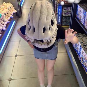 75 सेमी मजेदार डायनासोर कंकाल के खिलौने डायनासोर प्लग हैट स्मारियाँ वयस्कों और बच्चों के लिए - Product Image 6