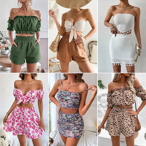 Lote de Ropa Mixta Nueva de Fábrica, Filipinas, Mixto, Top <span class=keywords><strong>Corto</strong></span>, Vestido Casual, Camiseta, Precio Económico, Moda de Verano - Product Image 5