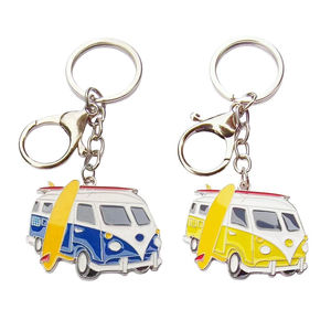 พวงกุญแจโลหะงานฝีมือรูปการ์ตูนรถยนต์ ทำจากโลหะผสมสังกะสี พิมพ์ออฟเซ็ต สำหรับตกแต่งกระเป๋าหรือใช้เป็นพวงกุญแจ - Product Image 2