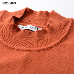 Pull personnalisé avec logo pour homme, col roulé, tricot à manches longues, vêtements pour homme, pull en tricot à col haut tendance pour homme - Product Image 3