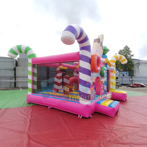 Castillo inflable comercial para niños, mundo de dulces, con tobogán, hupfburg inflable, brincolín para exteriores para fiestas - Product Image 4