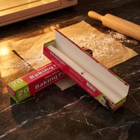Papel de Hornear de Silicona de Grado Alimenticio Resistente a Altas Temperaturas, Rollo Pequeño Antiadherente y Antigrasa para Restaurante