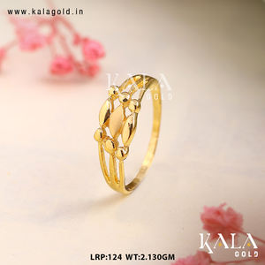 Anillo de oro amarillo clásico Diseño elegante y ligero para mujeres y niñas-Aniversario de bodas y fiestas - Product Image 2