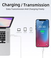 Premium 1M 3.3FT 60W 3A PD Charge rapide USB Type C vers USB Type C Câble pour iPad Téléphone Tablette UCB19