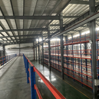 Plateforme industrielle en acier de 1000 kg/m² – Plateforme de stockage surélevée multi-niveaux pour l'entreposage de pièces en atelier de fabrication