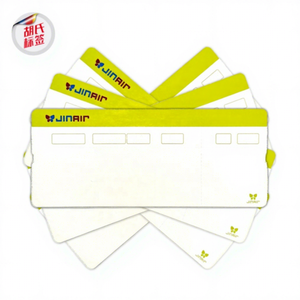 นามบัตรกระดาษสังเคราะห์ jinair <span class=keywords><strong>เกาหลี</strong></span>และสายการบิน VIP ขึ้นเครื่องผ่านป้ายพิมพ์ออฟเซ็ต - Product Image 1