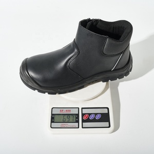 Chaussures de sécurité classiques <span class=keywords><strong>pour</strong></span> hommes, noires, semelle extérieure en caoutchouc antidérapante, résistantes aux chocs et aux perforations, bottes de travail à embout en <span class=keywords><strong>acier</strong></span> S3 SR - Product Image 6