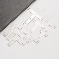 Supports d'angle en acier en forme de L et de T avec finition argentée, boulon de 15 mm, rivet de 3 mm, épaisseur de 0,125 po