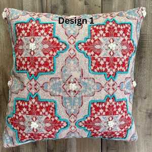 Housse de coussin en coton indien imprimé floral patchwork carré en pur coton pour un usage hospitalier à la maison - Product Image 3