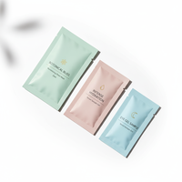 Sachet de papier d'aluminium écologique imprimé sur mesure emballage thermoscellé à usage unique pour les échantillons de soins de la peau de sérum crème cosmétique