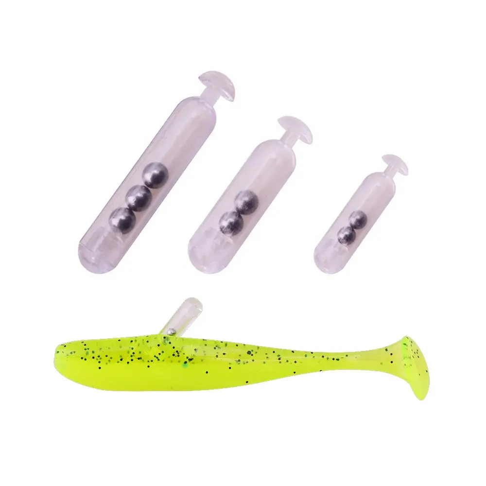 Señuelo de pesca con plantilla de gusano, sonajeros de pesca de vidrio Pyrex, accesorios de pesca de engranaje Artificial