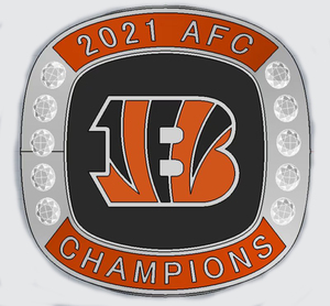 Nuovo Anello Ufficiale del Campionato 2021 dei Cincinnati <span class=keywords><strong>Bengals</strong></span>, Design a Tema Calcistico - Product Image 3