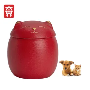 2024 Hotsale Urns Enviroment-Friendly Wooden Pet Caskets Urns Used For Pets Funeral Coffin