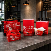 Emballage alimentaire biodégradable pour la restauration rapide, boîte à emporter en carton pour poulet frit