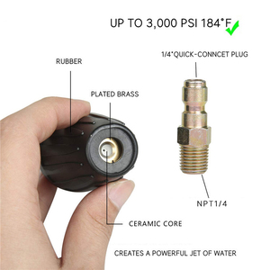 SPS 3600 PSI de alta presión Turbo Boquilla de conexión rápida rotación de aluminio boquilla de agua de la lavadora a presión - Product Image 4