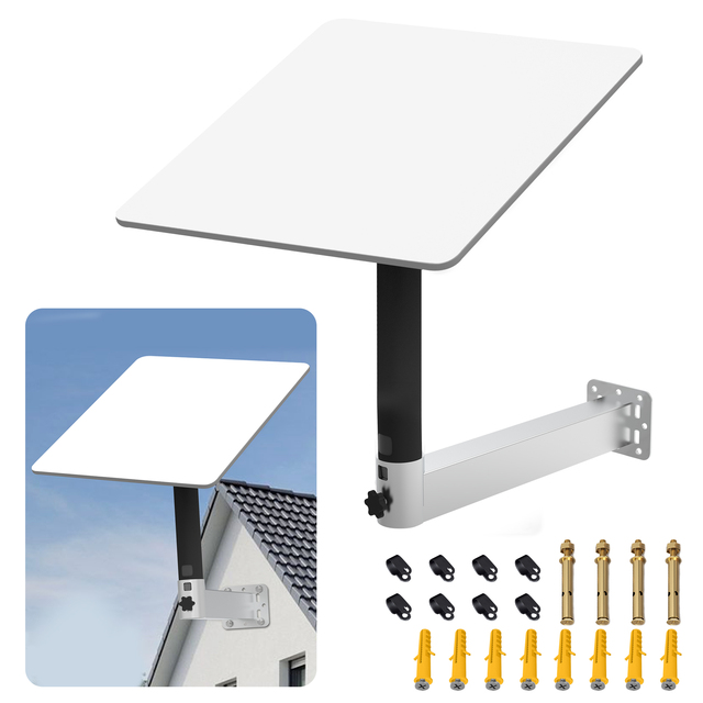 Starlink V2 Compatible Long Wall Pole Mount for Satellite Internet Kit Communication Antennas IP67 21.0dbi Gain Adjustable