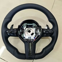 Volant noir pour BMW F10 F11 F20 F21 F30 F31 F34 F32 F33 F36 F20 F22 F23 F48 M3 M5 E90 E70 Series, volant en cuir