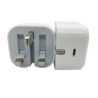 Adaptador de Corriente USB C Plegable de 20W con Enchufe para Reino Unido, EE. UU. y UE, Cargador de Pared de Carga Rápida para iPhone 16 17 Pro Max 15 14 13 12 11