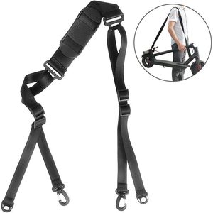 Folding Bicycle Shoulder Strap Black Nylon Electric Scooter Handlebar Carry Strap With Hook For Scooter Accessories - Product Image 4