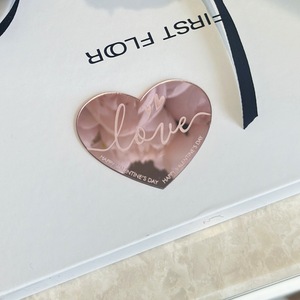 Décoration de gâteau en acrylique en forme de cœur pour la Saint-Valentin, pour elle et lui, anniversaire, mariage, fête, ensemble de décorations - Product Image 1