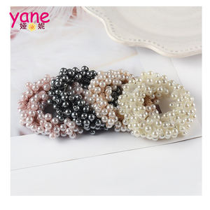 Bando rambut mutiara elastis mewah Fashion ikat rambut Aksesori rambut kualitas tinggi - Product Image 3