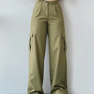 Thấp Moq Phụ Nữ Vận Chuyển Hàng Hóa Quần Của Phụ Nữ Giữa Tăng Giản Dị Thời Trang Hàng Hóa Quần Cộng Với Kích Thước Phụ Nữ Quần - Product Image 3