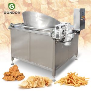 Pellet Industry Fully Automatic Batch Coal Deep <b>Fryer</b> Freidora Banana Onion Fry <b>Machine</b> for Peanuts - Product Image 1