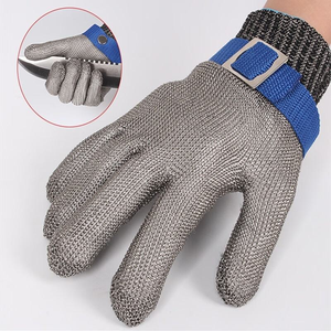 Gants en maille de chaîne en acier inoxydable 304/316L personnalisables, résistants aux coupures, pour l'abattage, la transformation de la viande et la protection en jardinage - Product Image 3
