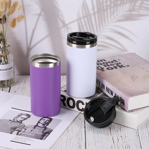 Portable Custom Logo Insulated Vacuum Ice Bucket Stainless Steel 4 in 1 Double Layer Multifunctional 16oz Slim Beer Can <b>Cooler</b> - Product Image 3