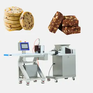 Máquina automática de moldeo de galletas, máquina extrusora de masa de galletas comercial, máquina cortadora de galletas Icebox