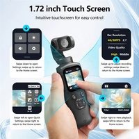 Cámara de Acción Inalámbrica 4K de 1.72'' con EIS Antivibración, Resistente al Agua, Pantalla Táctil, Videocámara HD para Deportes al Aire Libre