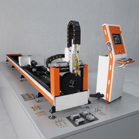 Coupe-tubes laser à fibre automatique haute précision pour tous types de tuyaux métalliques, machine de découpe laser CNC industrielle pour tuyaux