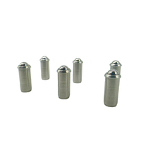 Piston à bille à pression avec ressort à pas et billes de centrage, plongeur à ressort à bille